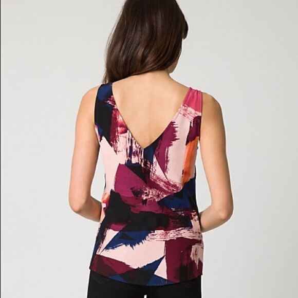 LE Chateau Abstract Viscose Crêpe Double V Size XXS - Picture 6 of 10